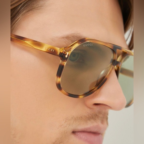 NEW GUCCI GG1042S 004 UNISEX AVIATOR SUNGLASSES GUCCI GG1042S - Picture 5 of 11